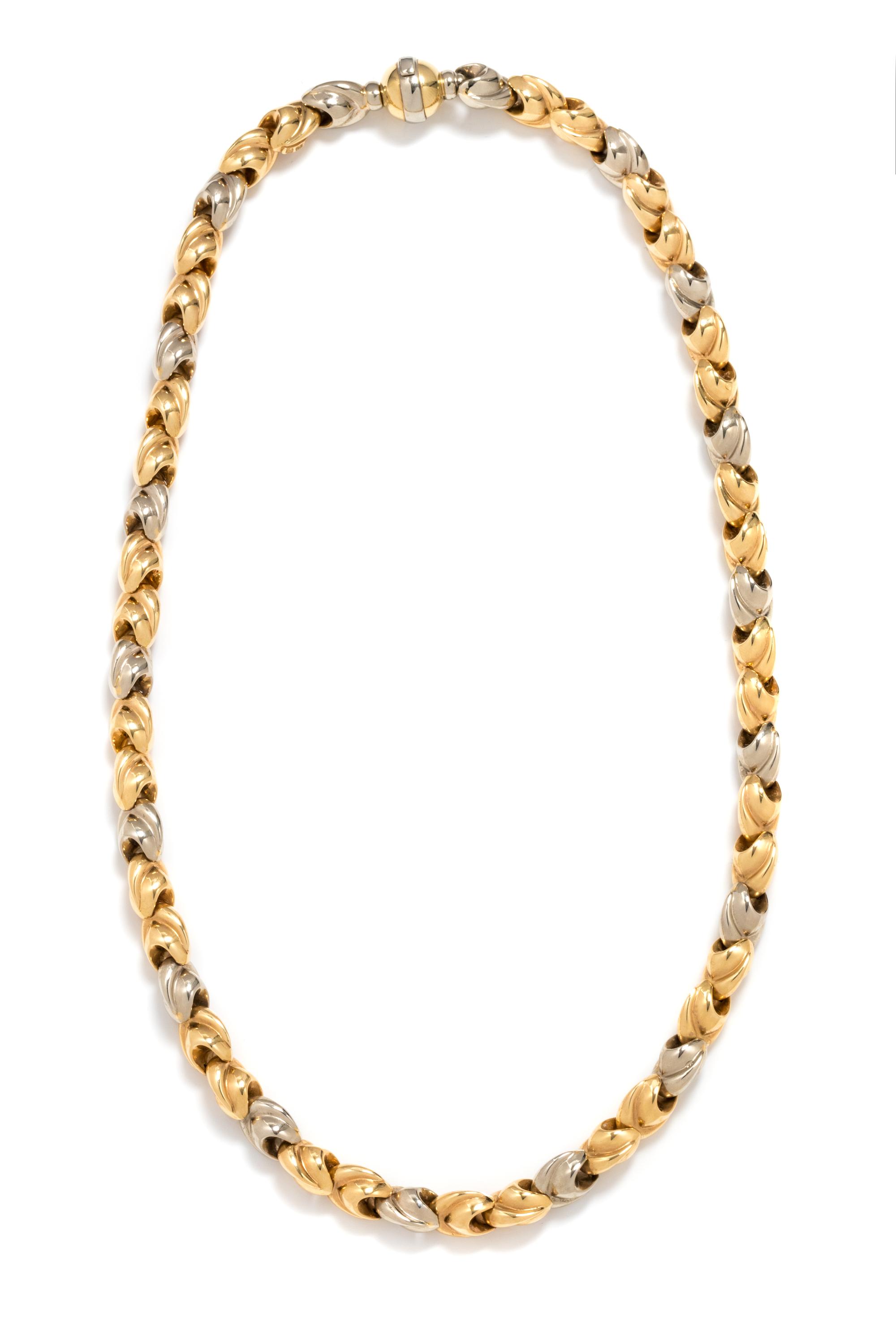 BICOLOR GOLD NECKLACE