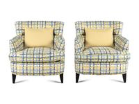 A Pair of Contemporary Upholstered Armchairs