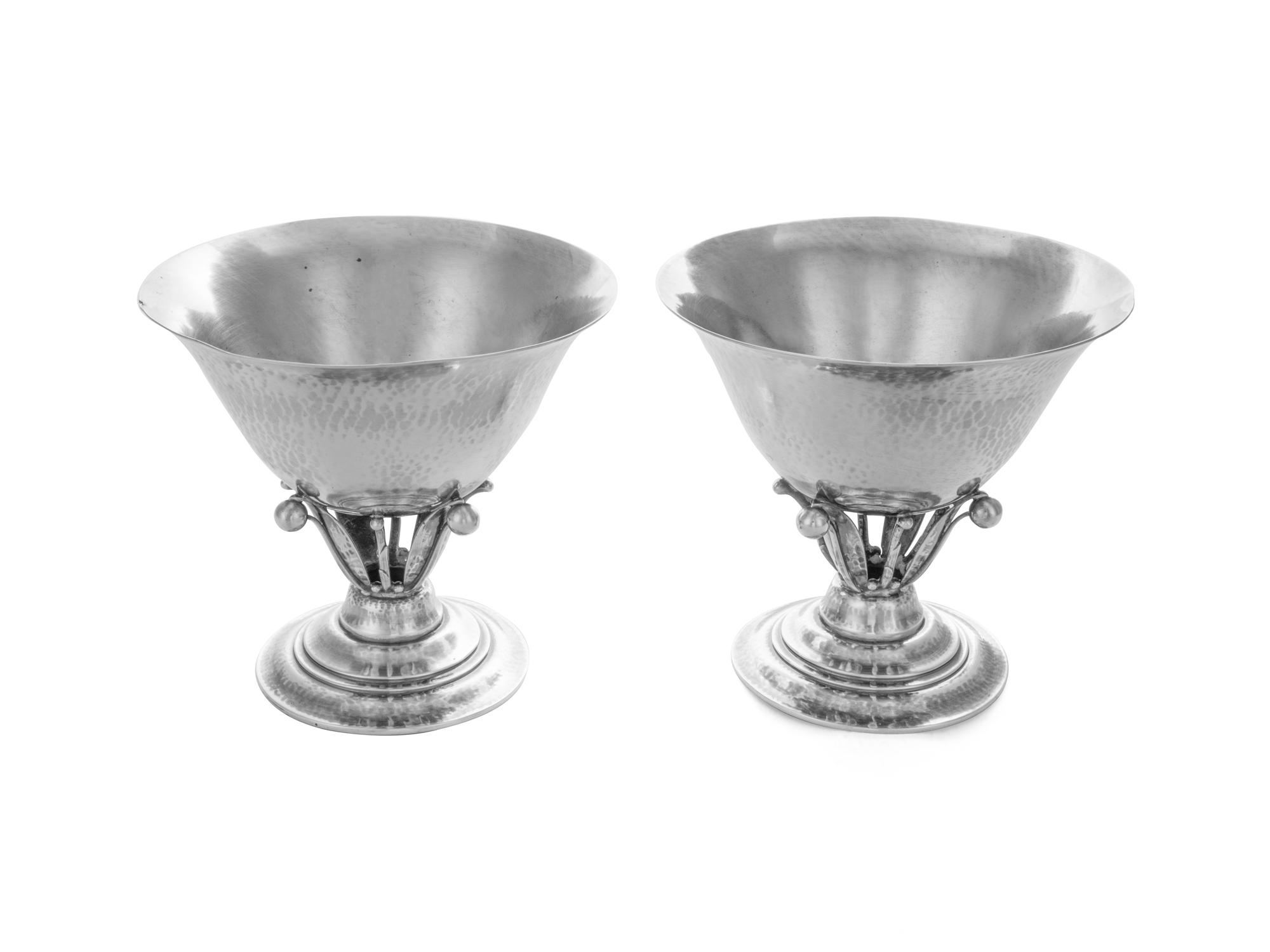A Pair of Danish Silver Footed Bowls (Item 88 on original listing. )