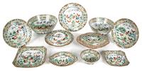 A Collection of Chinese Famille Rose Porcelain Width of largest 10 1/2 inches. — 20TH CENTURY