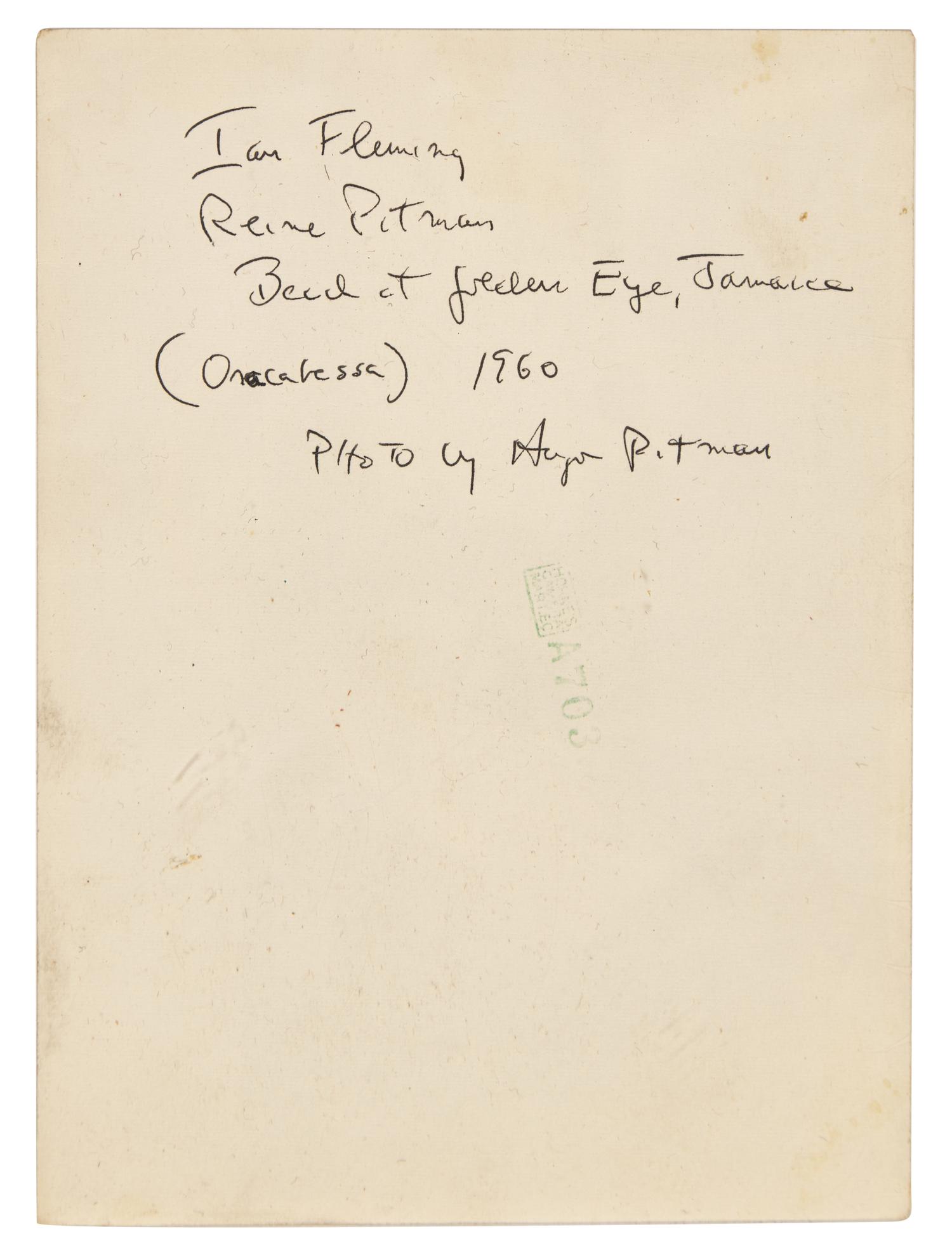 [Literature] [Fleming, Ian] Group of 2 Unpublished Photographs, and 6 First Editions