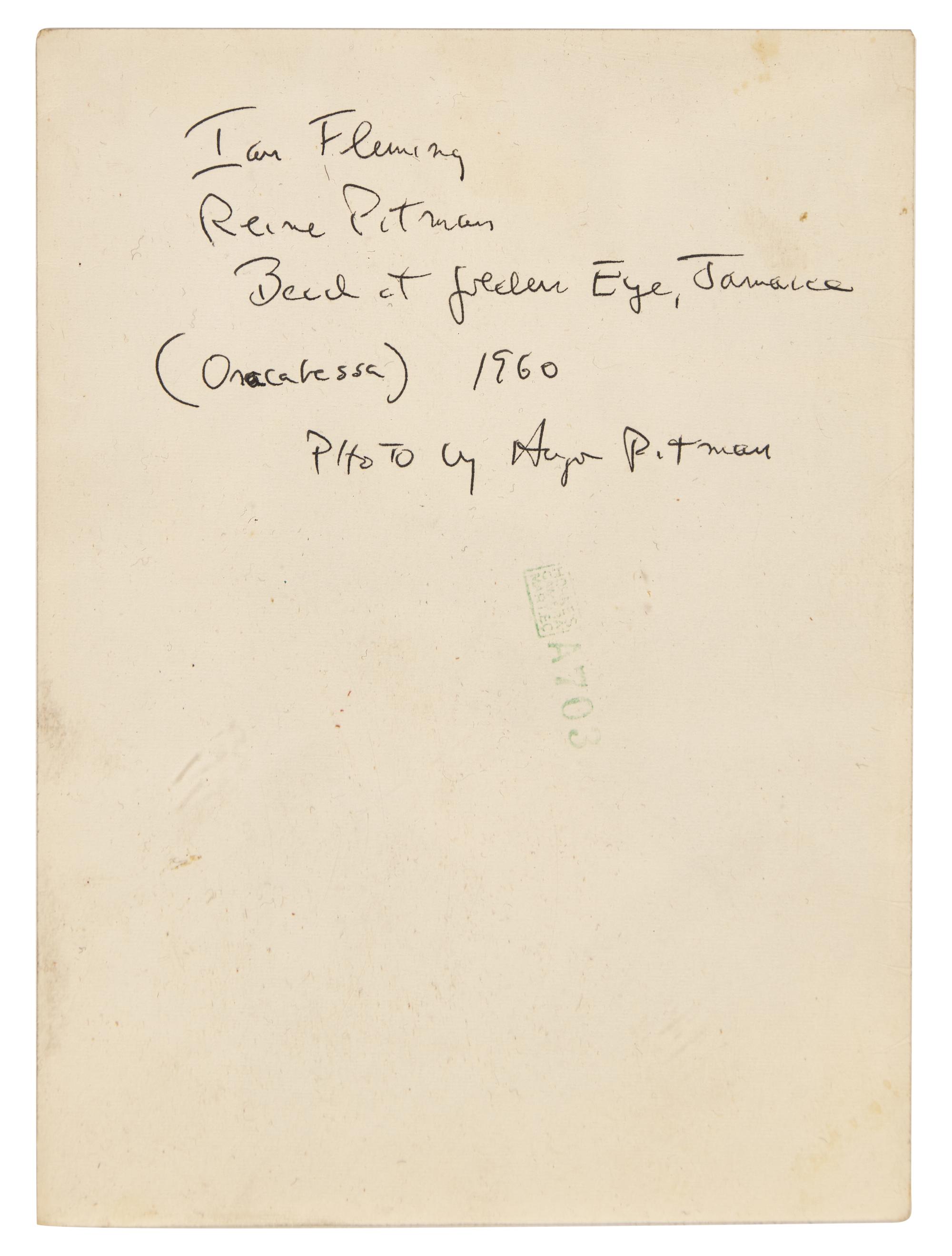 [Literature] [Fleming, Ian] Group of 2 Unpublished Photographs, and 6 First Editions