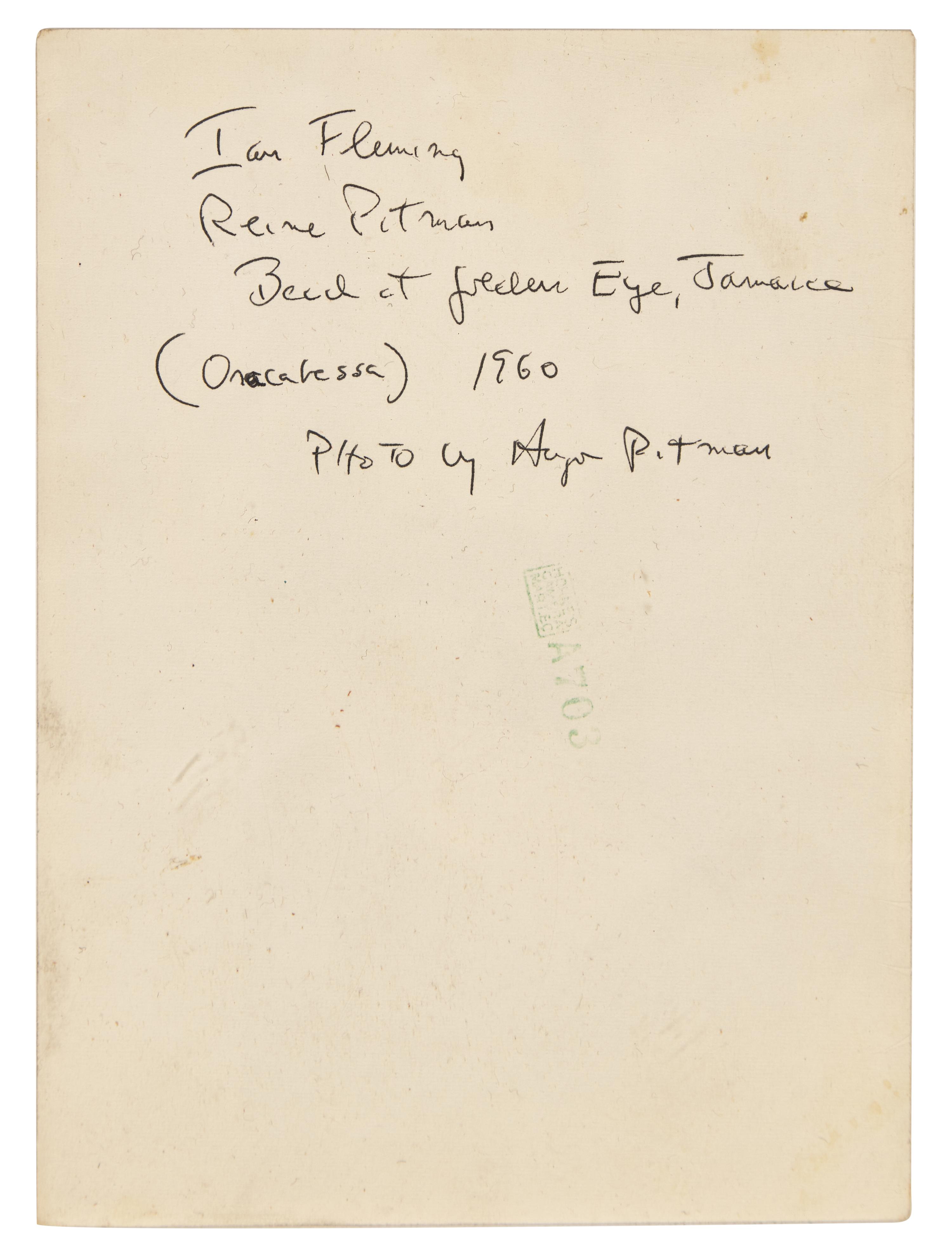 [Literature] [Fleming, Ian] Group of 2 Unpublished Photographs, and 6 First Editions
