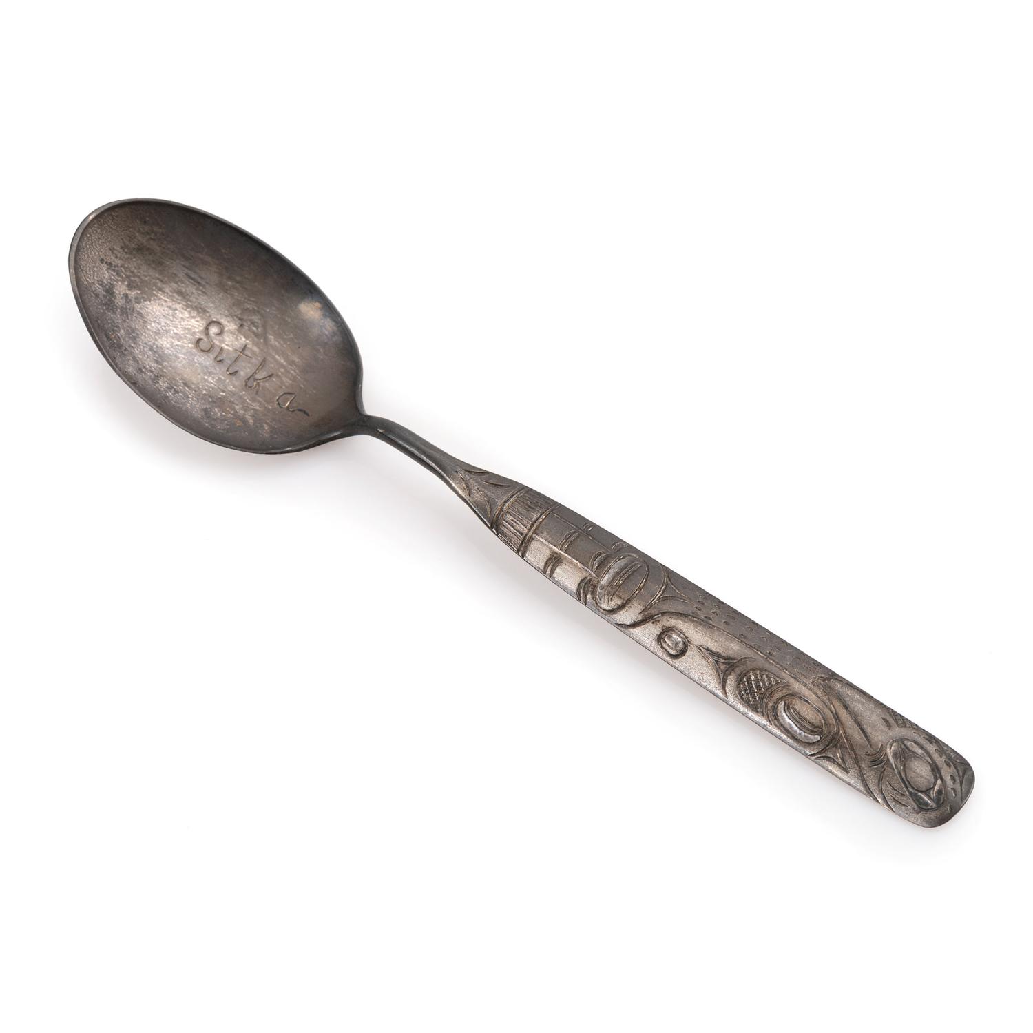 Northwest Coast German Silver Souvenir Spoon