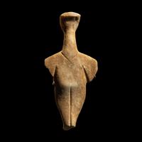 A Cycladic Marble Female Figure