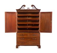 A George III Mahogany Linen Press