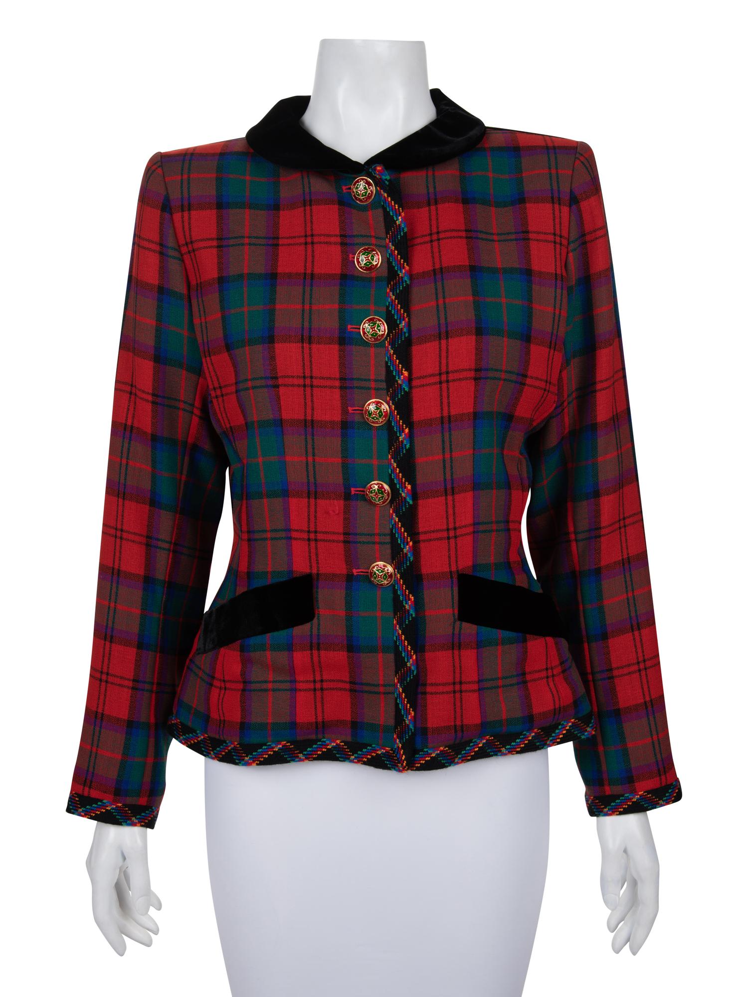 Four Yves Saint Laurent and Moschino Top Pieces: Three Jackets and One Blouse, 1980s