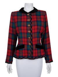 Four Yves Saint Laurent and Moschino Top Pieces: Three Jackets and One Blouse, 1980s