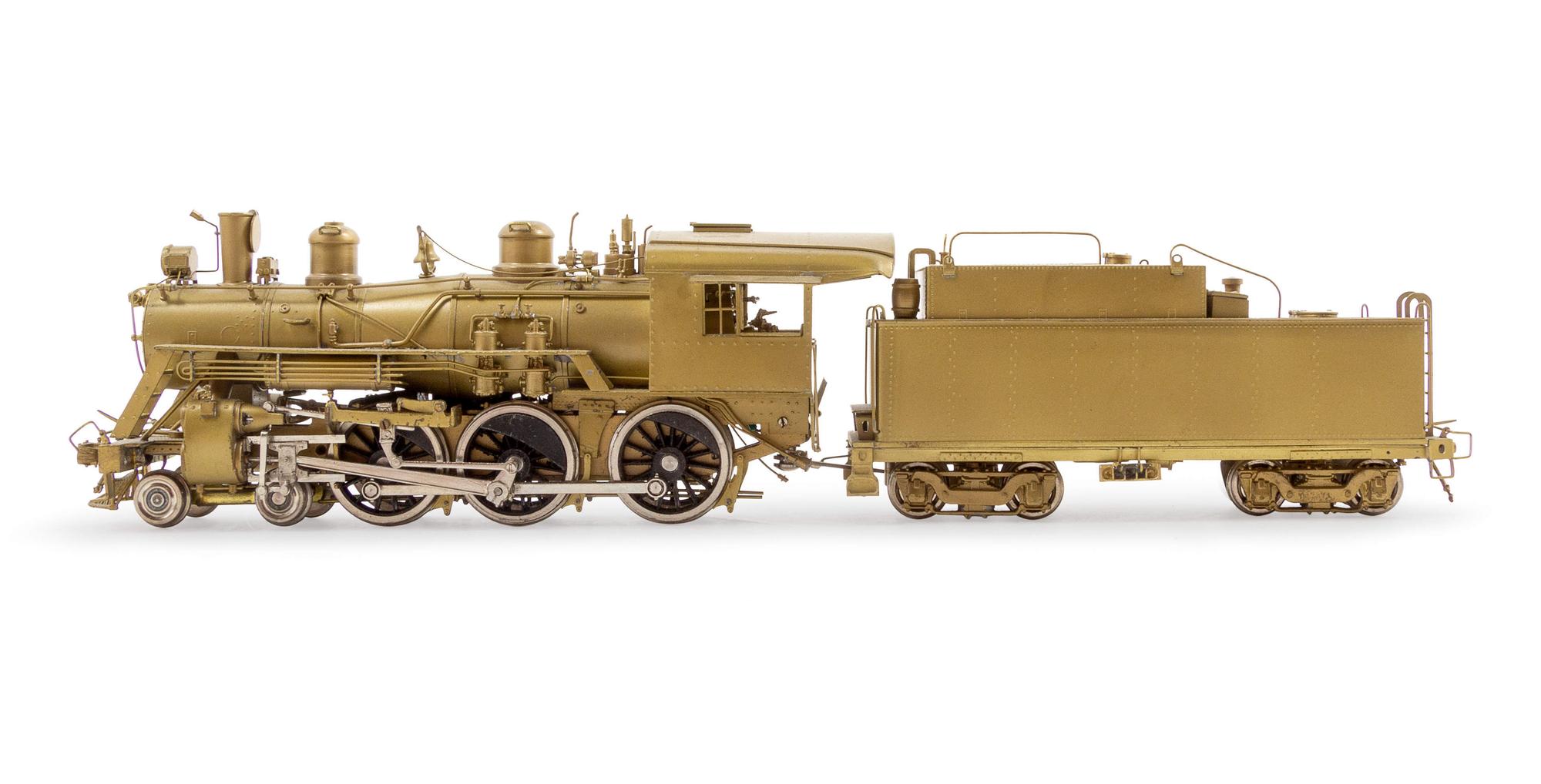 A Group of Three Brass HO-Gauge Locomotive and Tenders