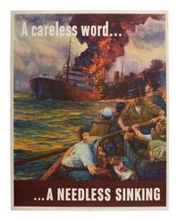 [WW2]. 5 World War II propaganda posters, comprising: