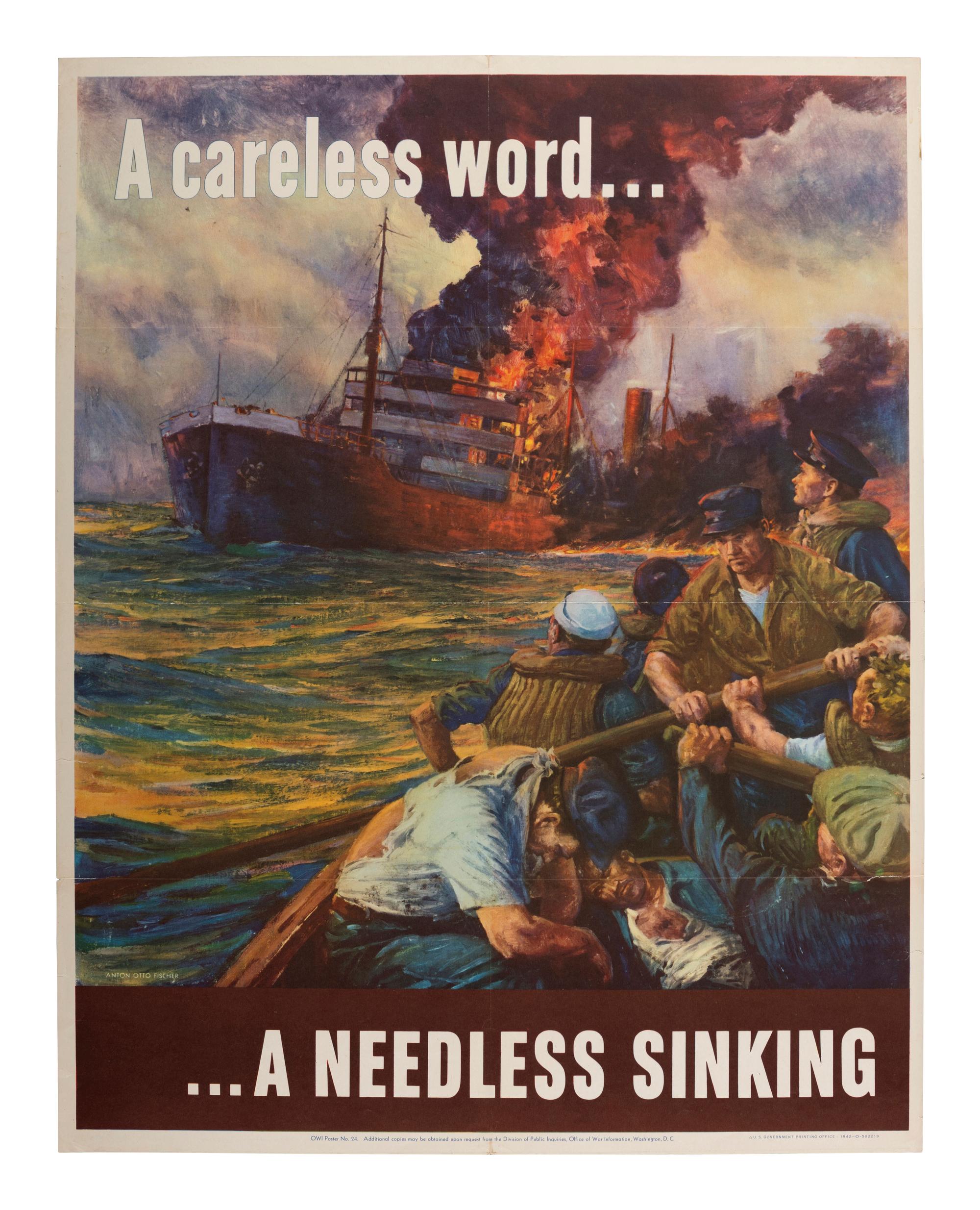 [WW2]. 5 World War II propaganda posters, comprising: