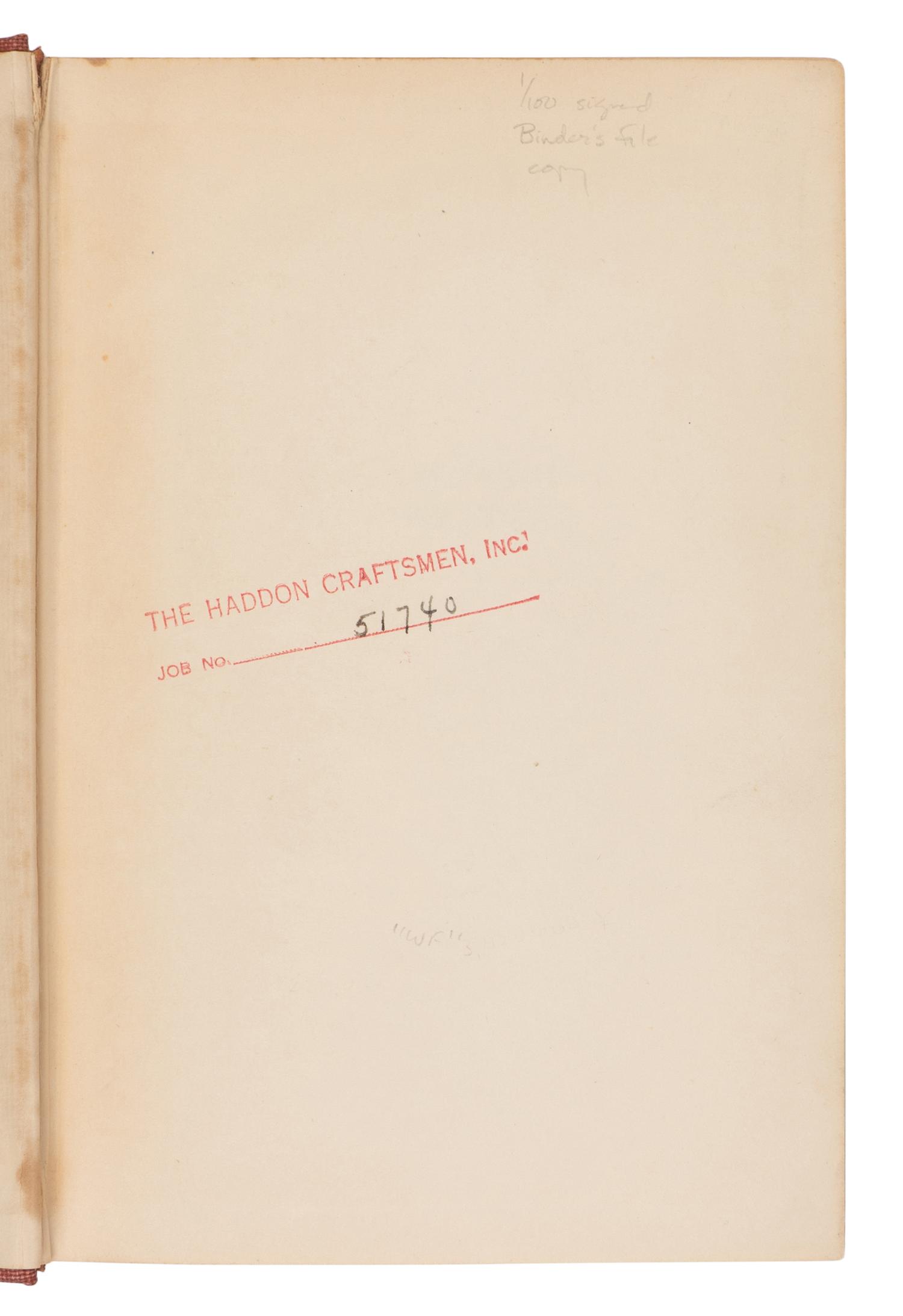 FAULKNER, William (1897-1962). Go Down Moses . New York: Random House, 1942.