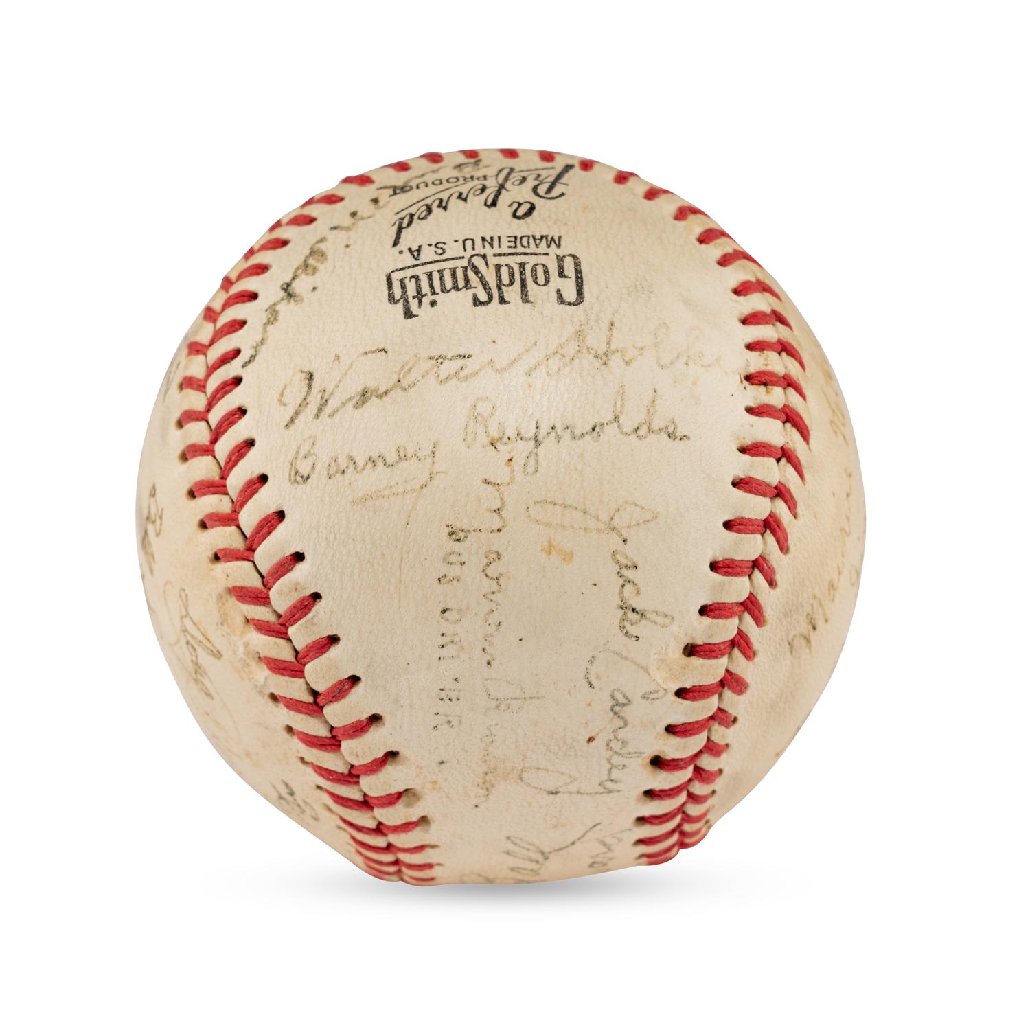 A 1942 Hutchinson Pirates Team Signed Autograph Baseball