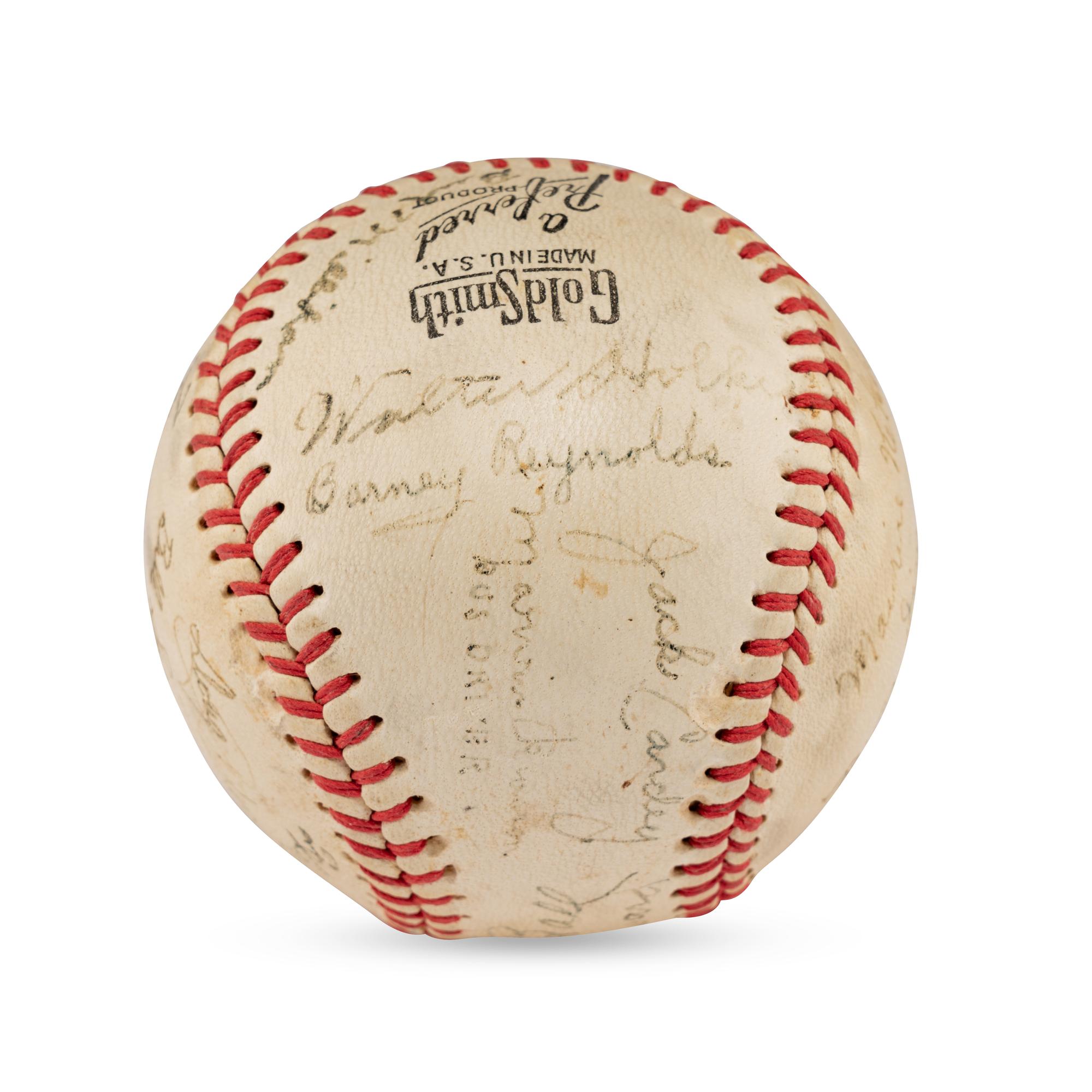 A 1942 Hutchinson Pirates Team Signed Autograph Baseball