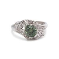 IRRADIATED COLORED DIAMOND AND DIAMOND RING