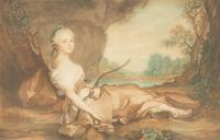 Madame Adelaide as Diana (after Jean-Marc Nattier), 1902