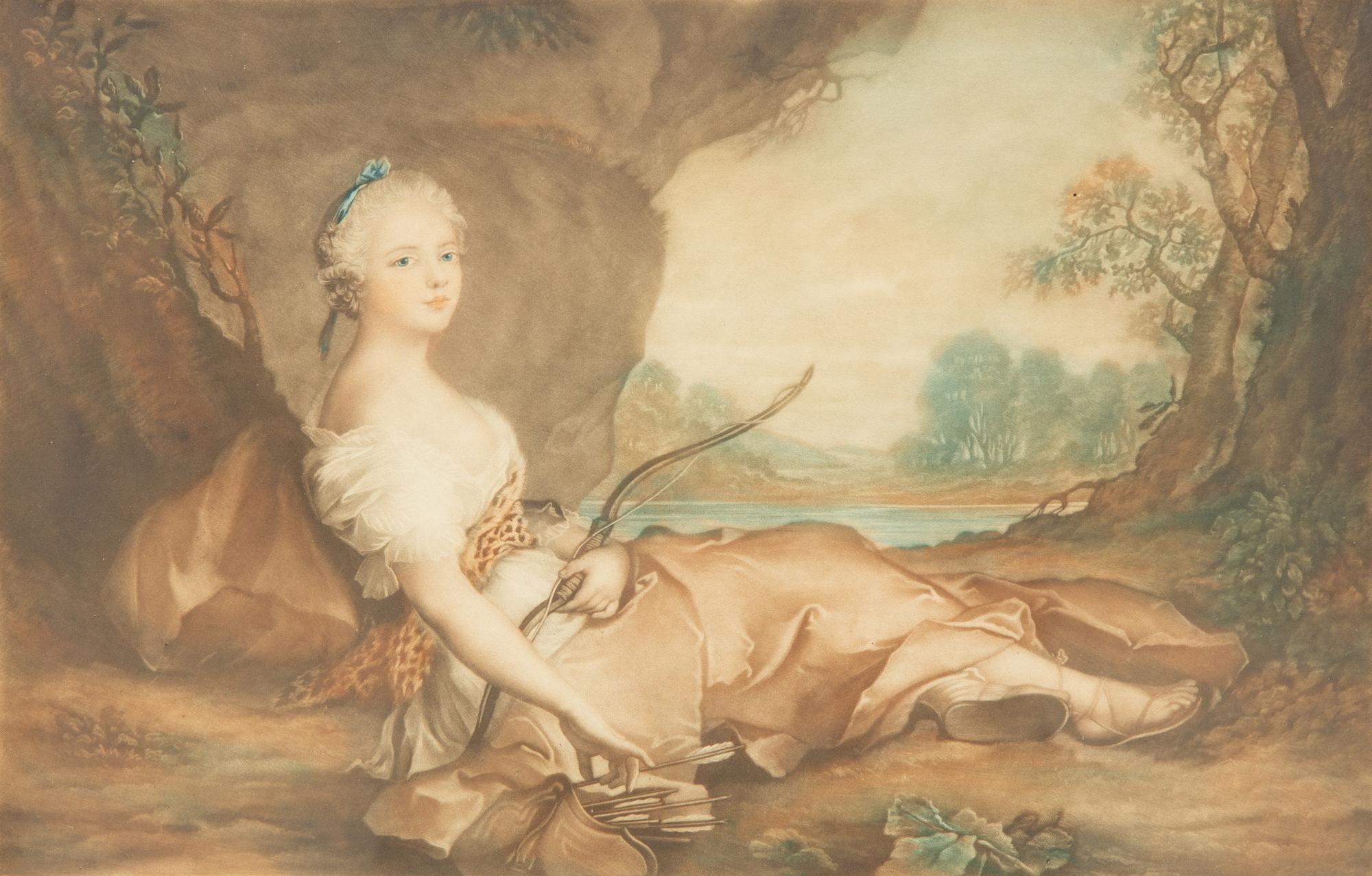 Madame Adelaide as Diana (after Jean-Marc Nattier), 1902