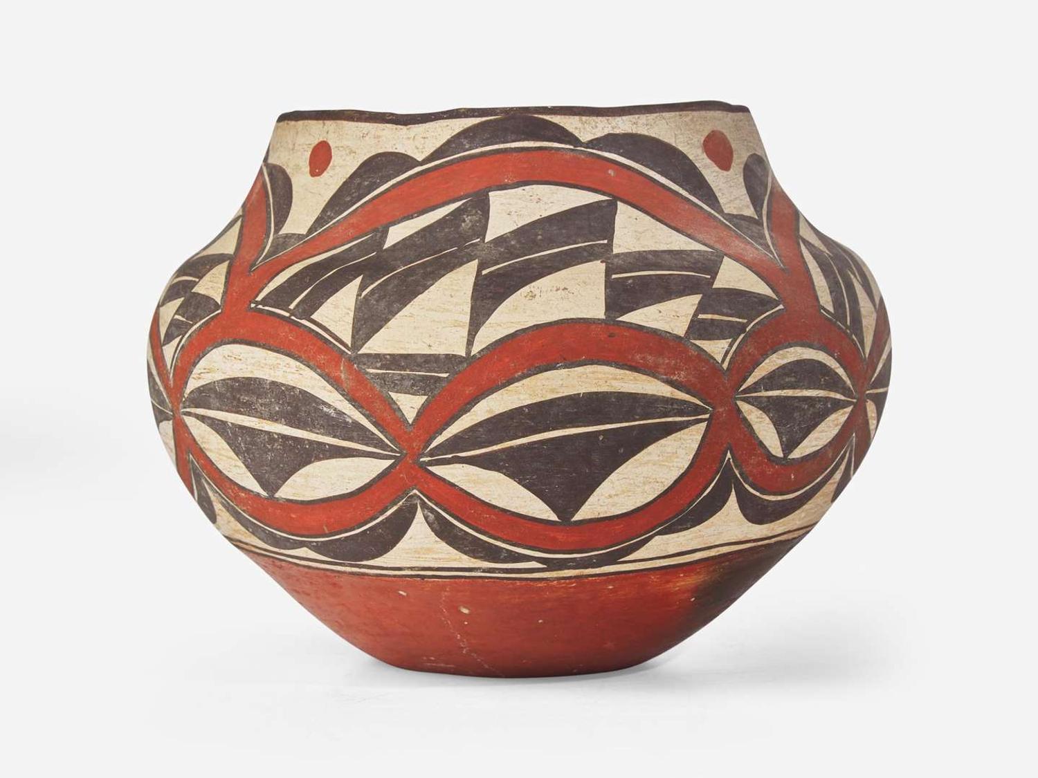 An Acoma polychrome olla, first quarter 20th century