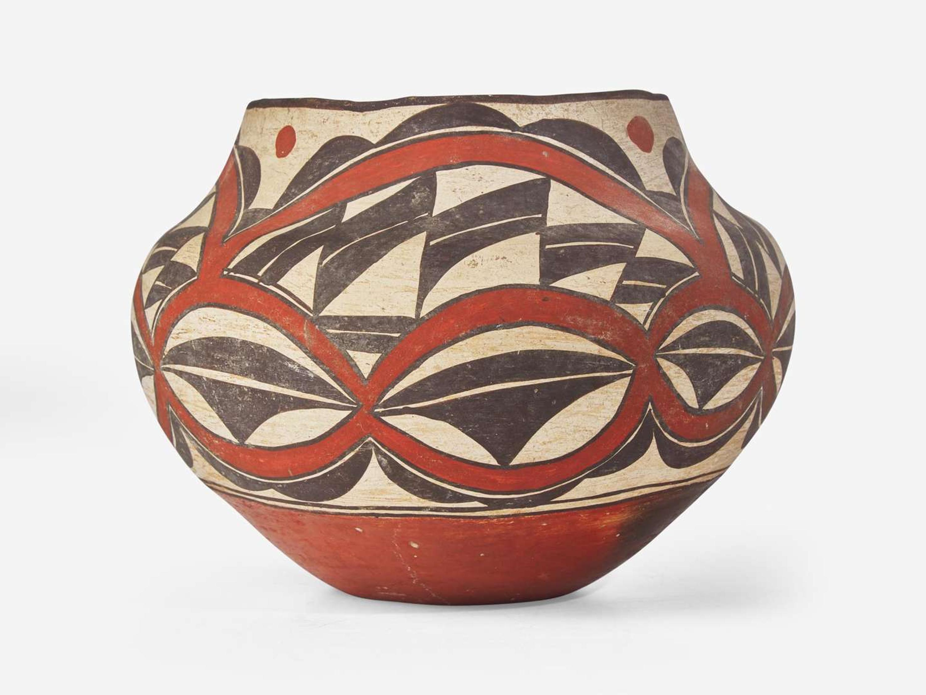 An Acoma polychrome olla, first quarter 20th century