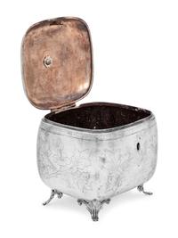 An Austrian Silver Tea Caddy