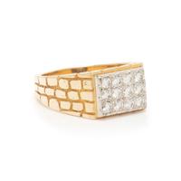 BICOLOR GOLD AND DIAMOND RING