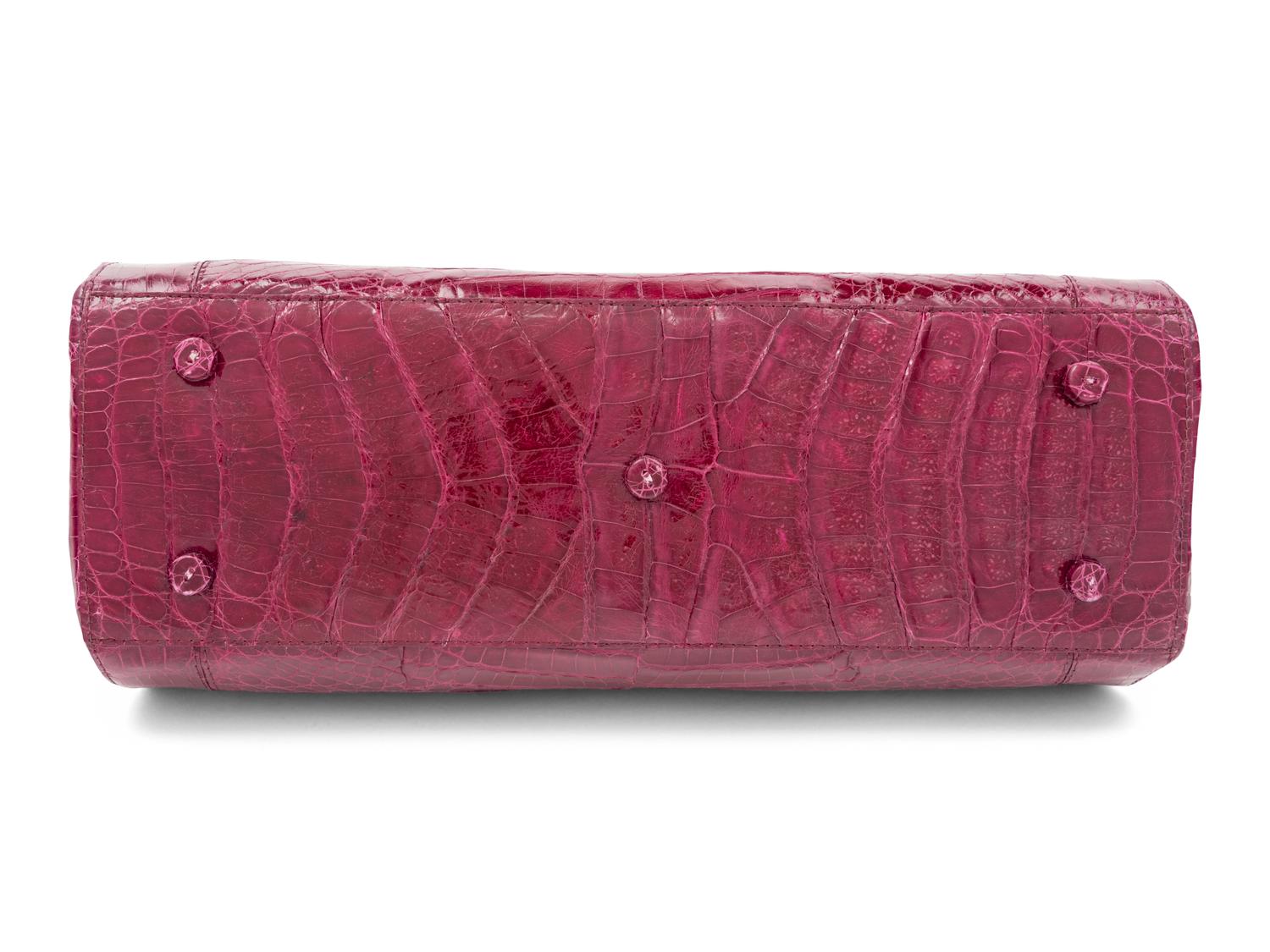 Nancy Gonzalez Purple Crocodile Bag, 2000s