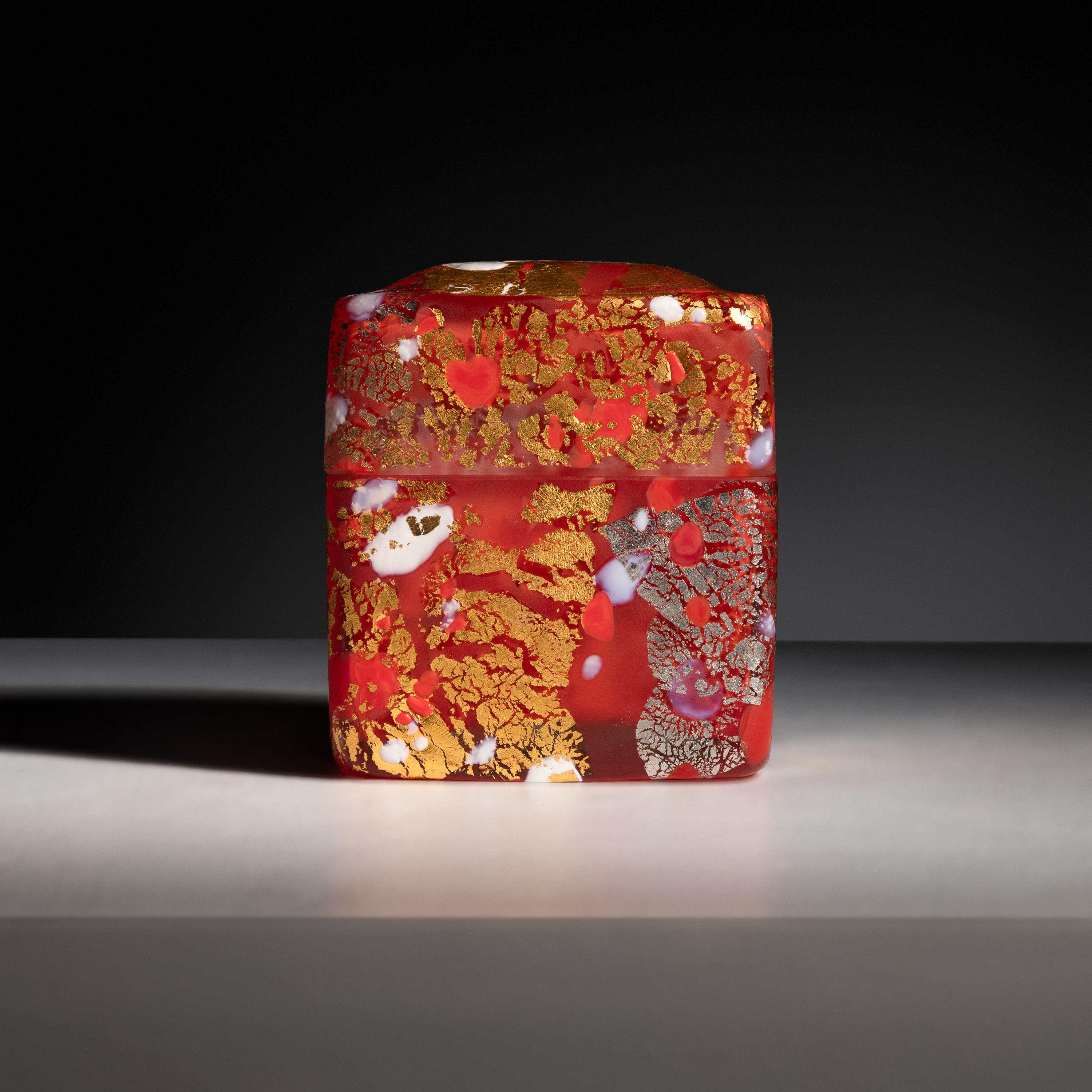 Lidded Studio Glass Box