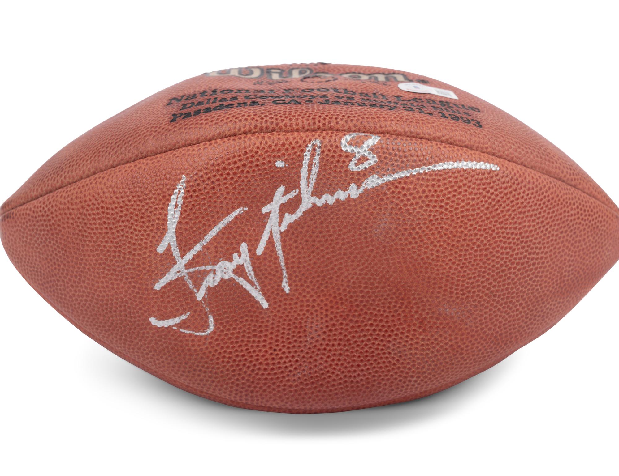A Troy Aikman Dallas Cowboys Signed Autograph Football (Beckett Authentication Services Certified),