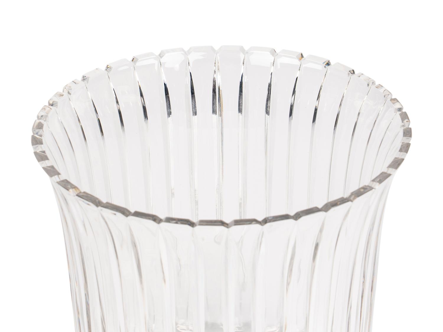 A Riedel for Tiffany and Co. Cut Glass Vase