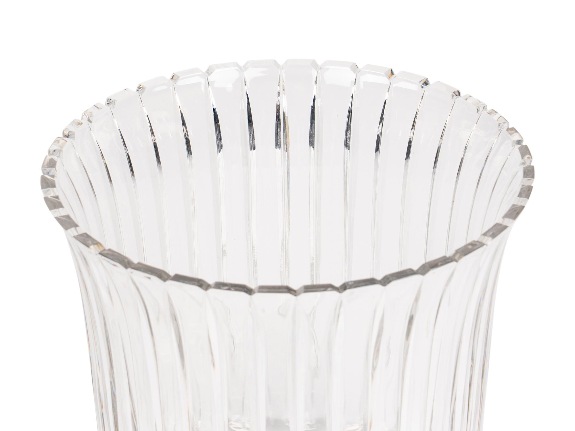 A Riedel for Tiffany and Co. Cut Glass Vase