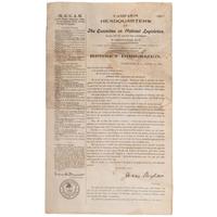 [TEMPERANCE] -- [POLITICS]. A group of 5 items, incl. pro-prohibition and anti-immigration and fliers.