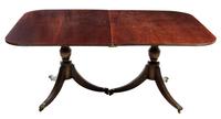 A George III Style Double Pedestal Dining Table Height 29 x width 68 3/4 x depth 47 inches. — FIRST HALF 20TH CENTURY
