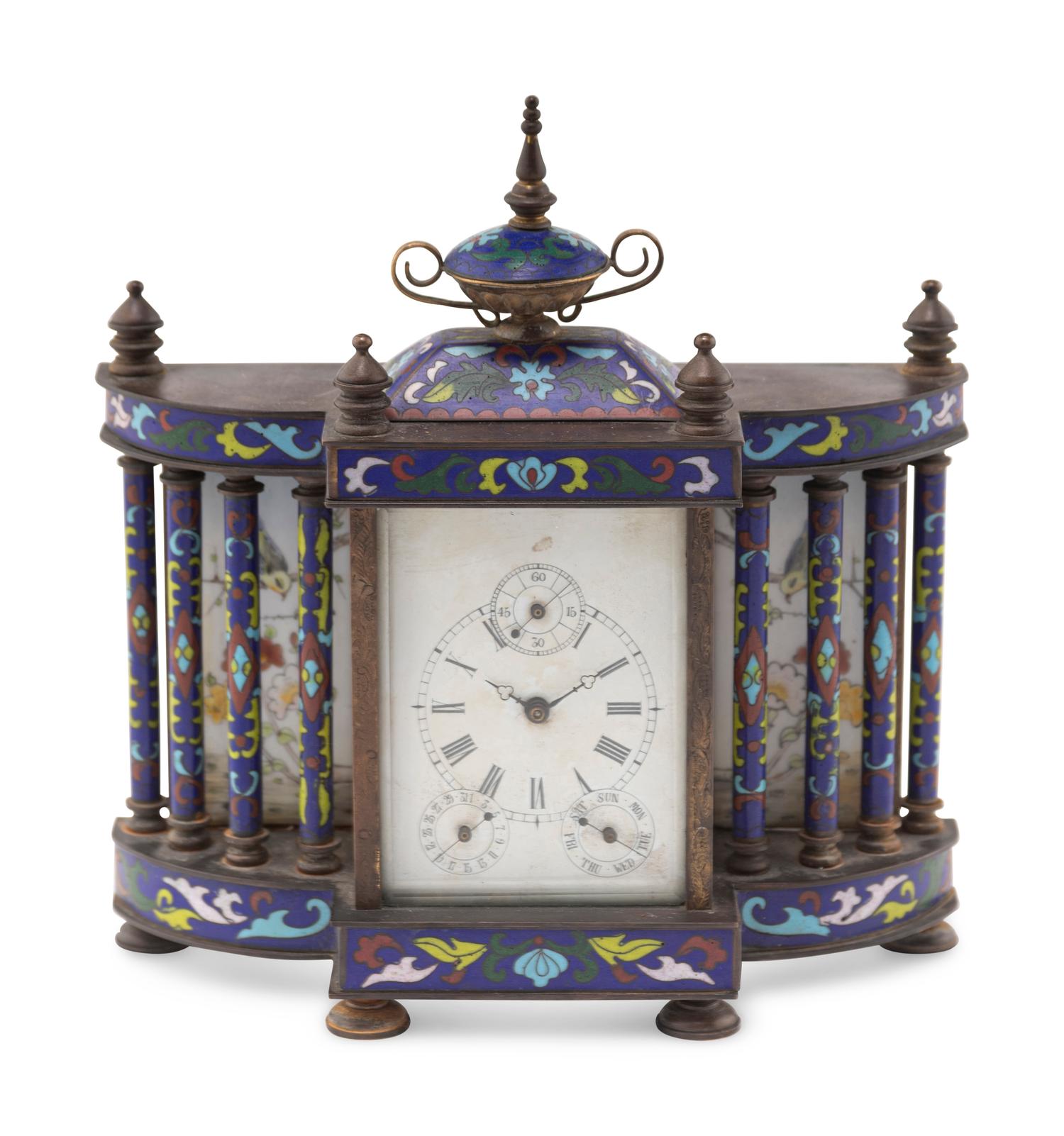 A Chinese Cloisonné Clock