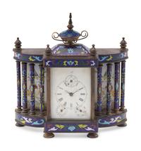 A Chinese Cloisonné Clock