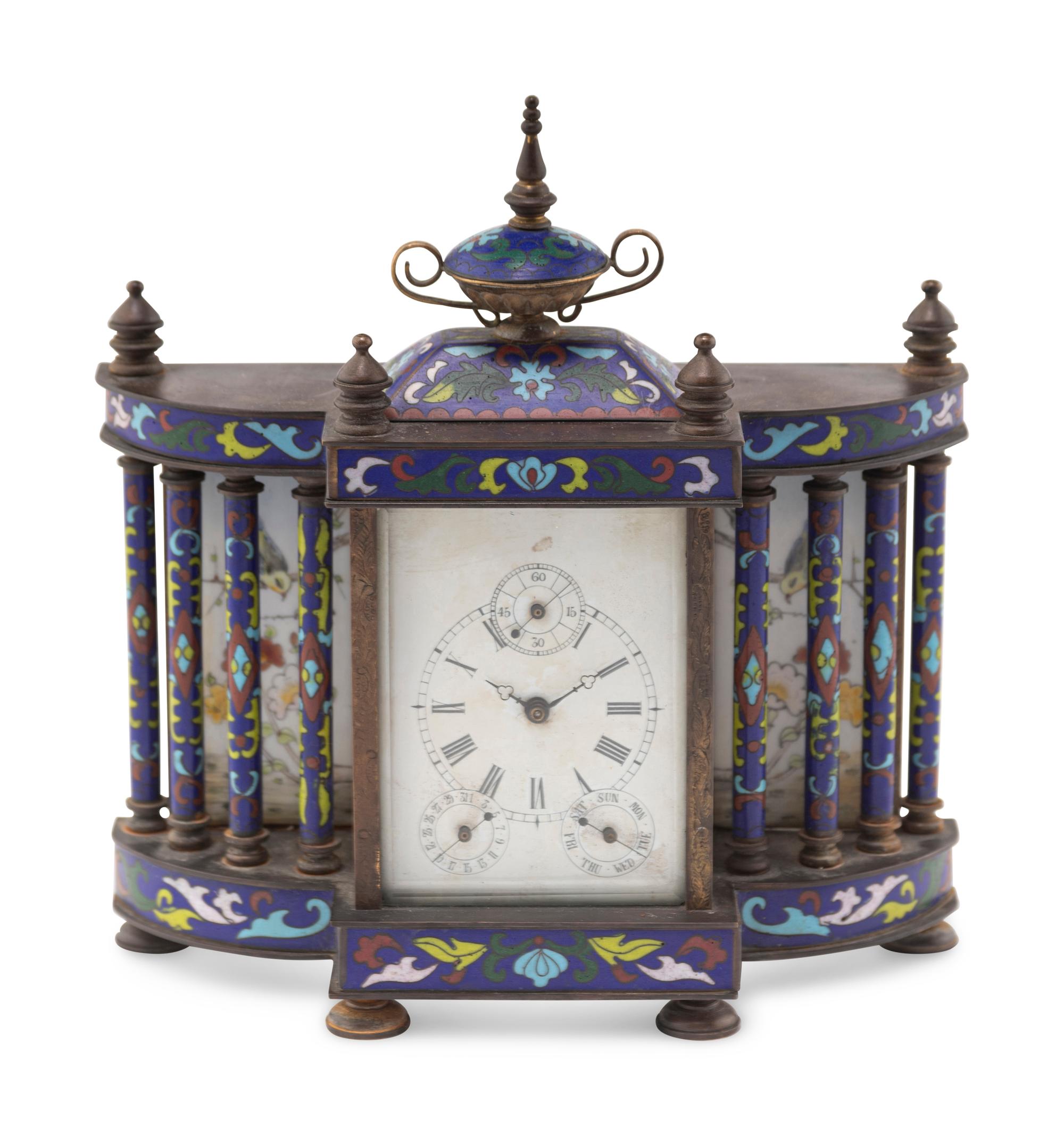 A Chinese Cloisonné Clock