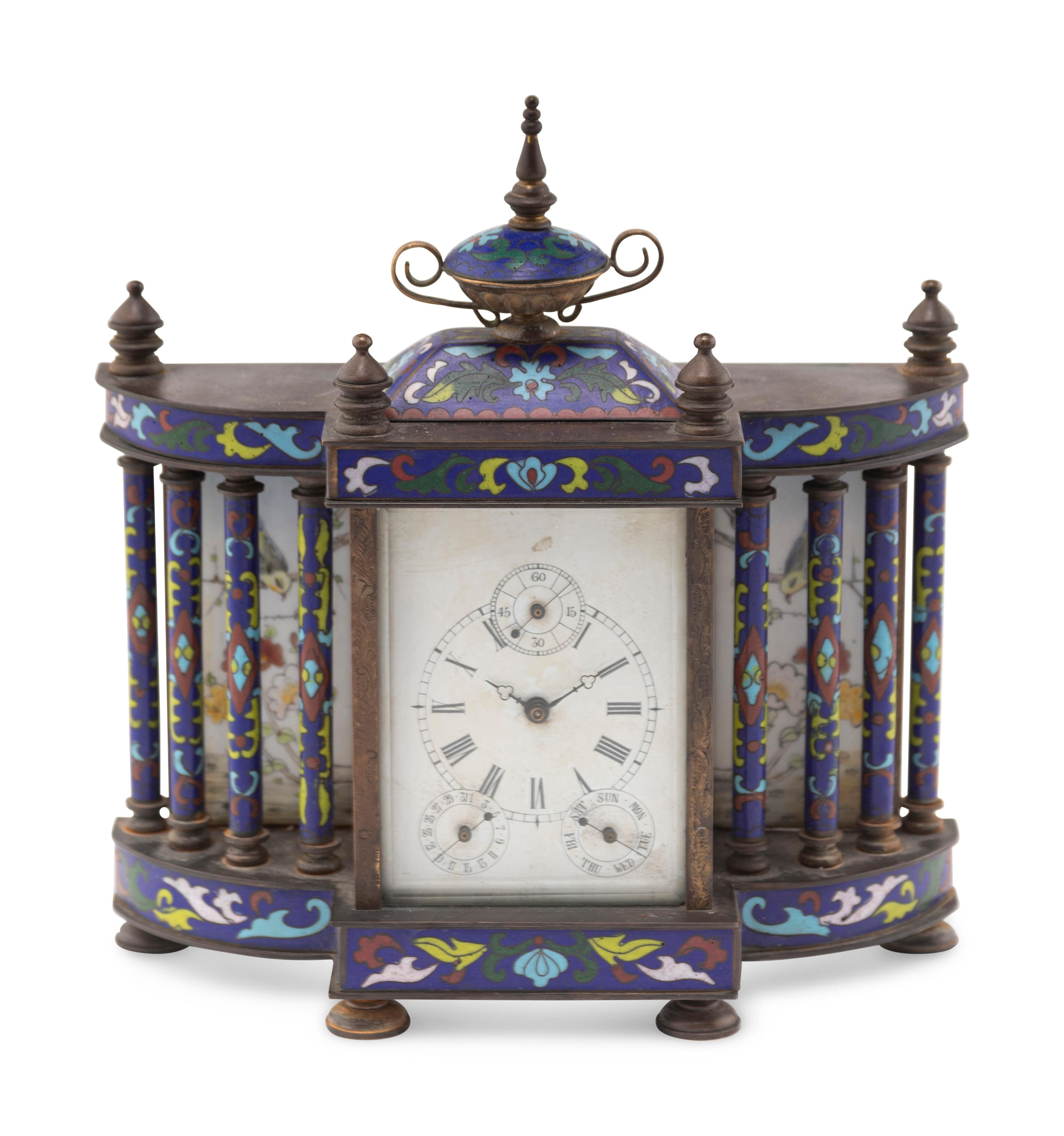 A Chinese Cloisonné Clock
