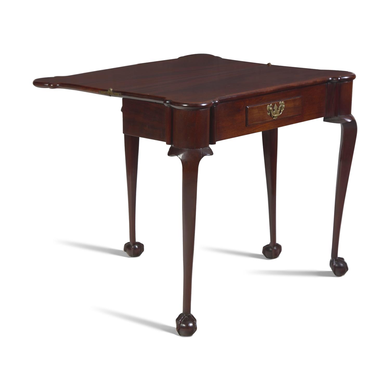 A George II Mahogany Turret-Top Games Table