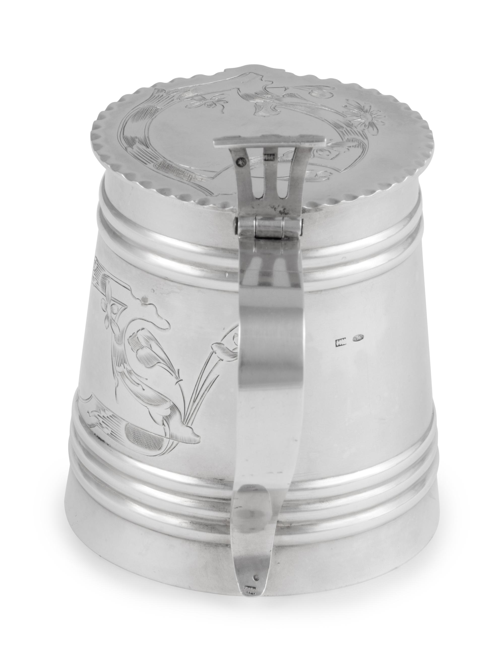A Russian Silver Tankard