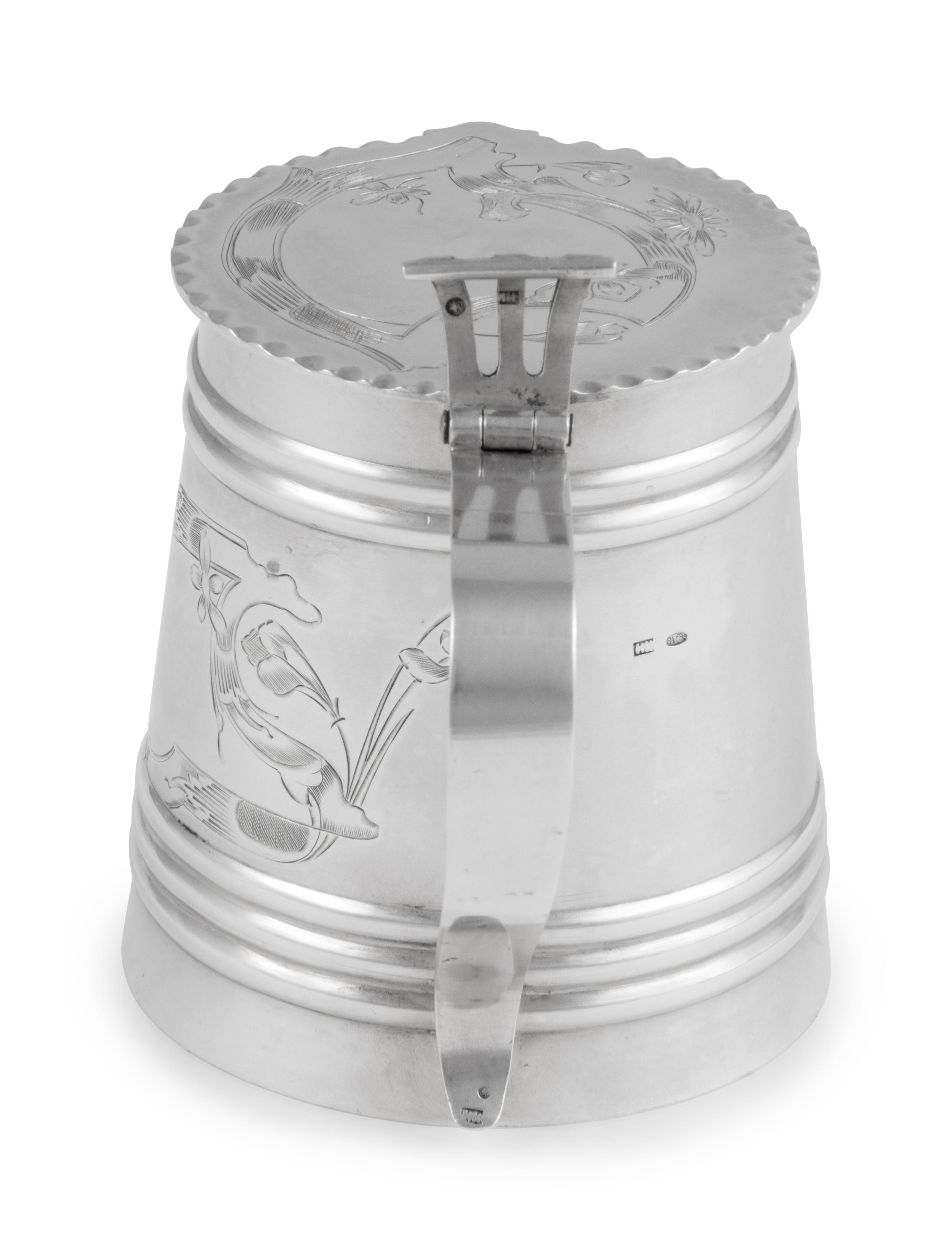 A Russian Silver Tankard