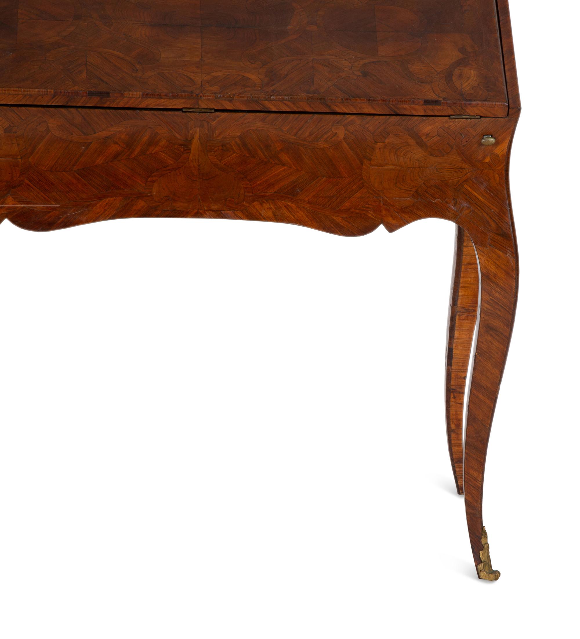 A Louis XV Style Marquetry Inlaid Lady's Writing Desk
