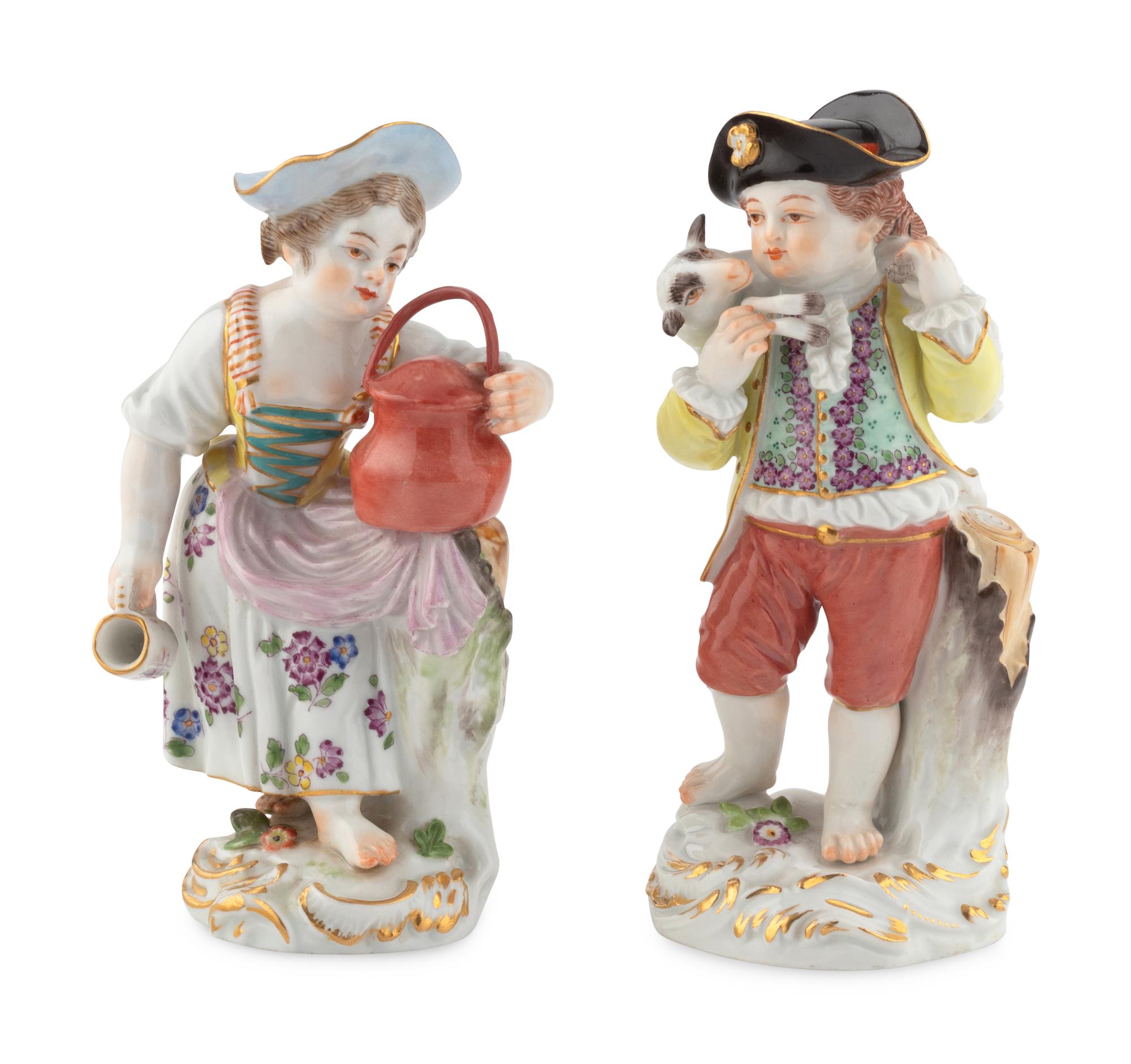 Two Meissen Porcelain Figures