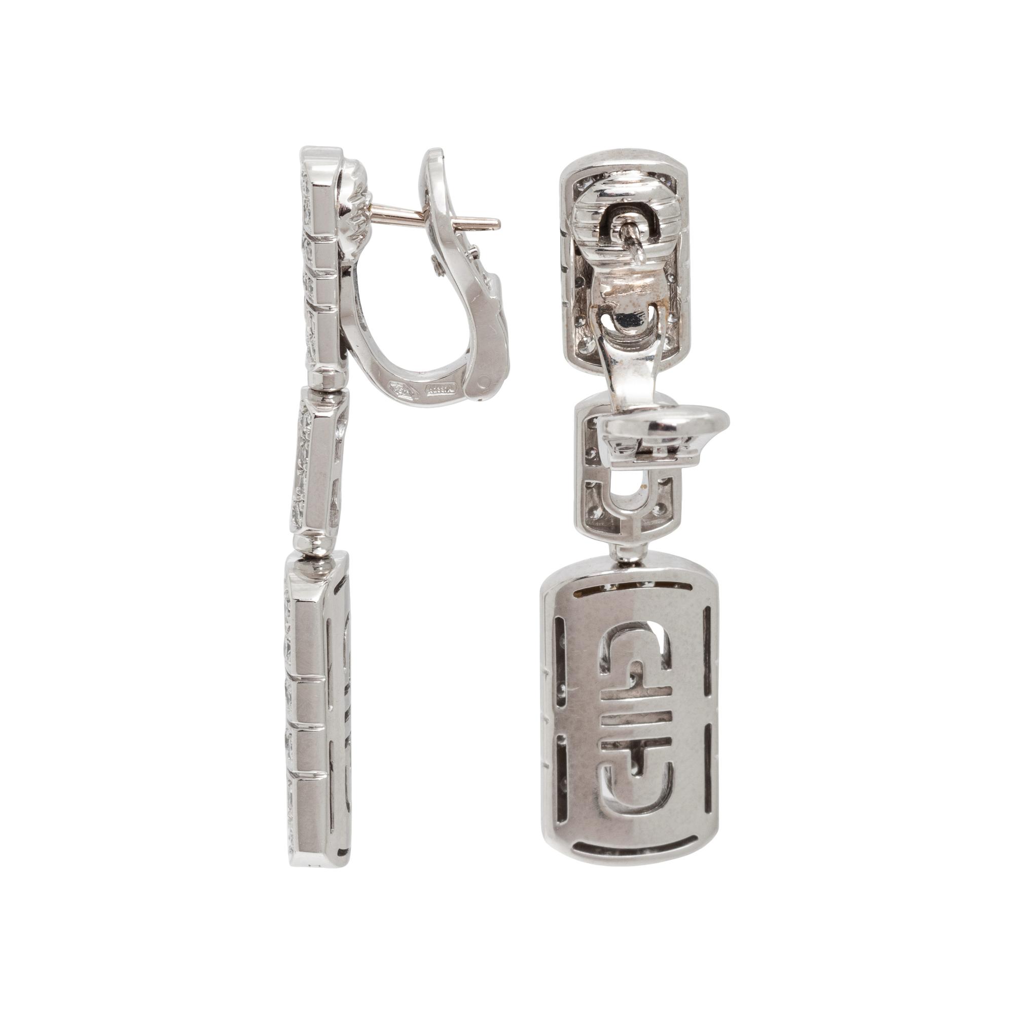 BVLGARI, DIAMOND 'PARENTESI' EARCLIPS
