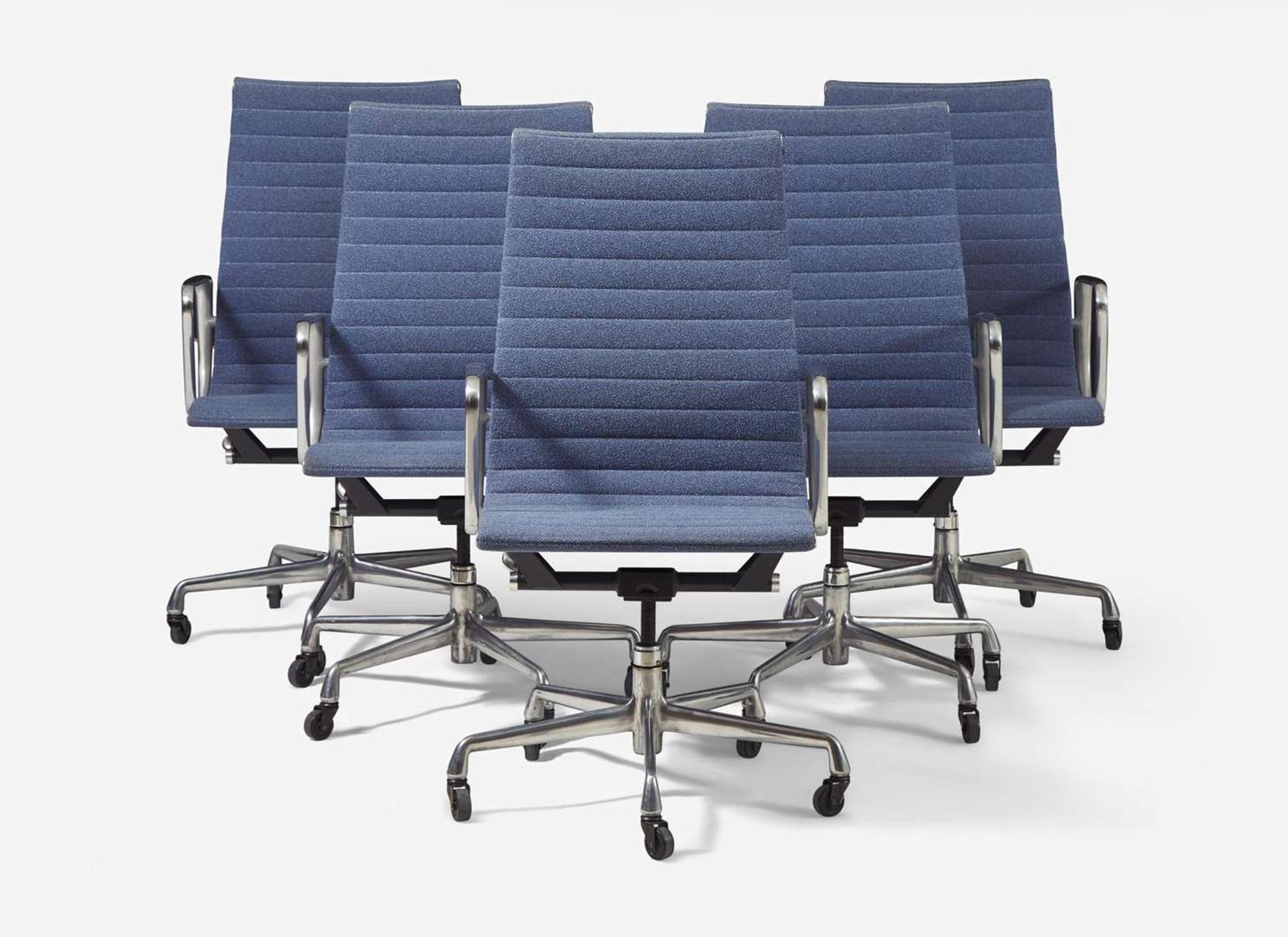 Charles and Ray Eames, Five Aluminum Group Executive Chairs