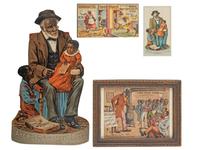 [AFRICAN AMERICANA] -- [ADVERTISING]. A group of 4 advertisements of African American subjects. Ca 1880s.