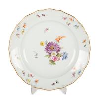 A Group of Meissen Porcelain Plates
