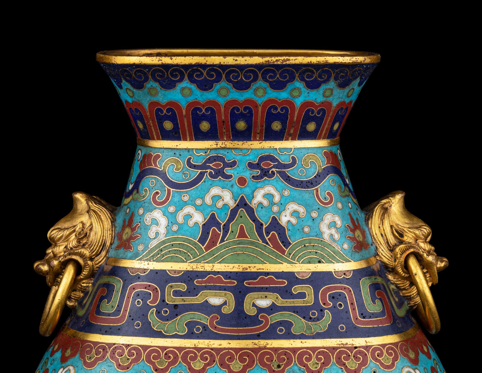 A Cloisonné Enamel Vase