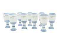 Nine Chinese Export Porcelain Vases on Stands
