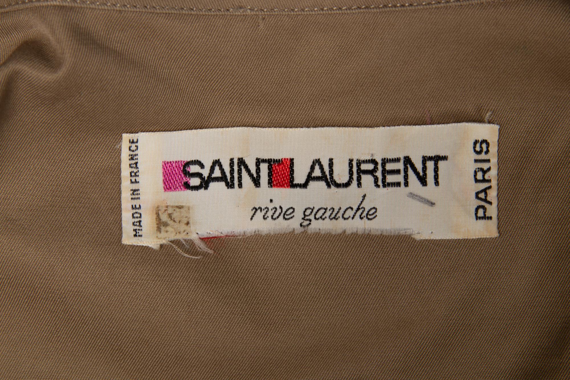 Saint Laurent Rive Gauche Safari Jacket, 1969
