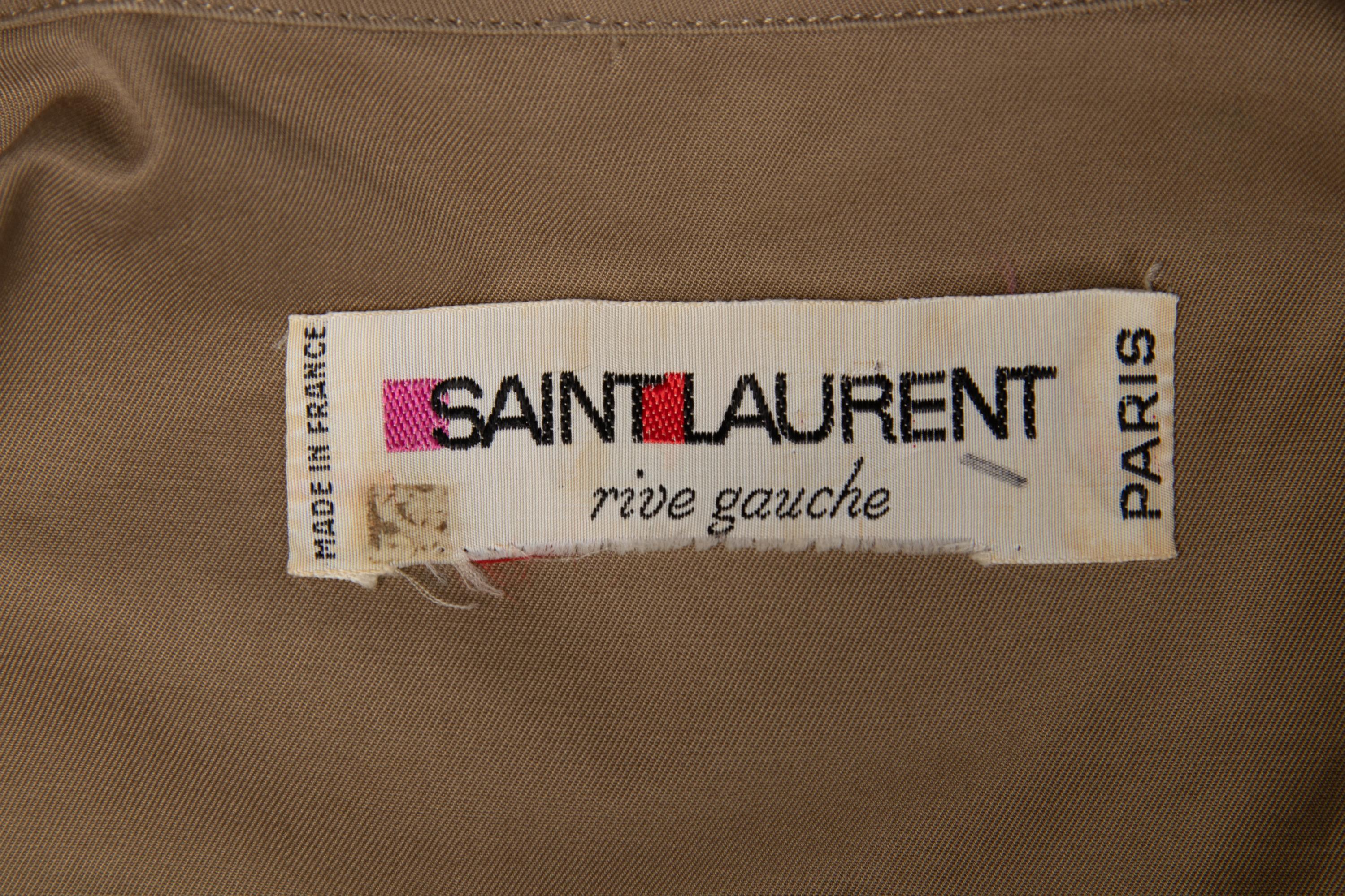 Saint Laurent Rive Gauche Safari Jacket, 1969