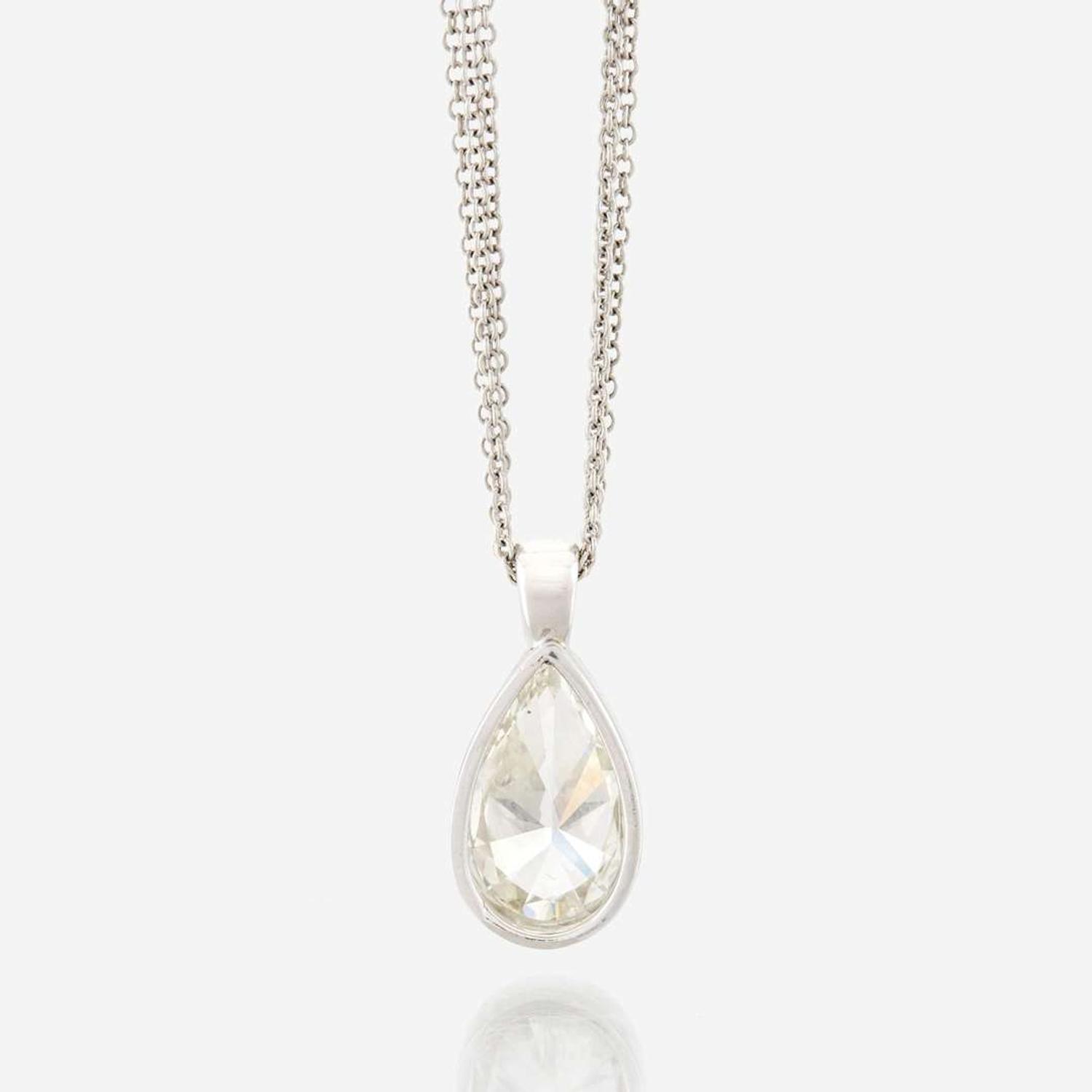 A diamond pendant